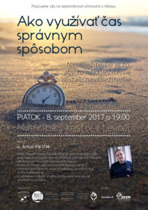 8.9.2017 – o. Dušan Lukáč – Ako využívať čas správnym spôsobom