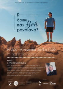 9.11.2018 – Michal Zamkovský – ​K čomu nás Boh povoláva?