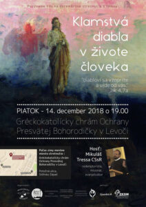 14.12.2018 – Mikuláš Tressa – Klamstvá diabla v živote človeka