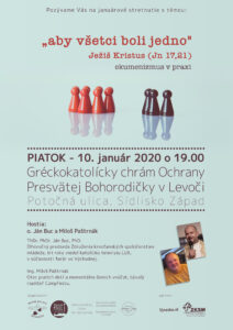 10.1.2020 – Ján Buc a Miloš Paštrnák – Aby všetci jedno boli